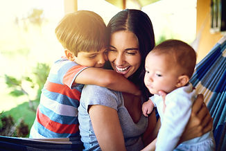 Mãe e filhos