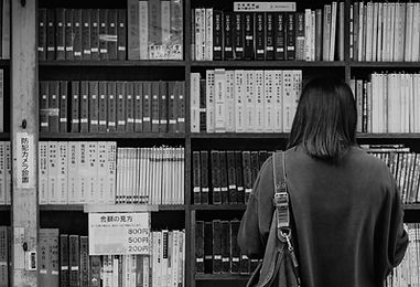 Girl in Library
