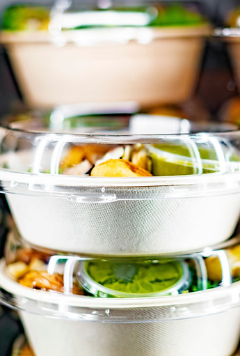 Stacked Food Bowls