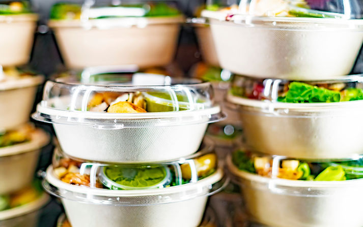 Stacked Food Bowls