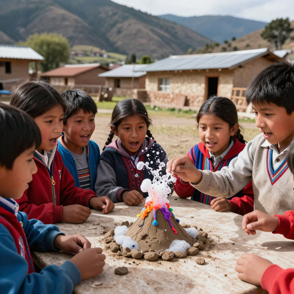 Kids Volcano Experiment