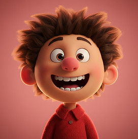 Smiling Animated Character