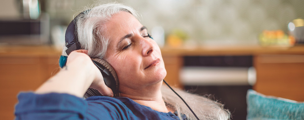 Woman Enjoying Music