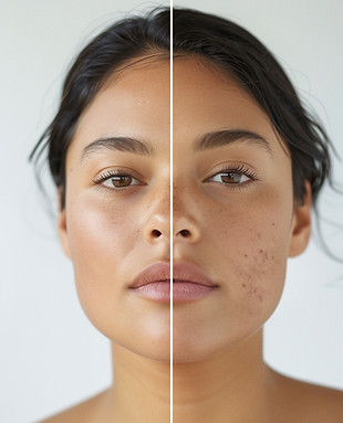Skin Comparison Portrait