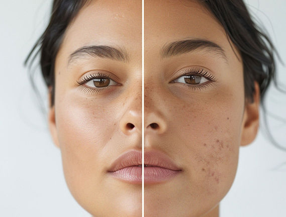 Skin Comparison Portrait