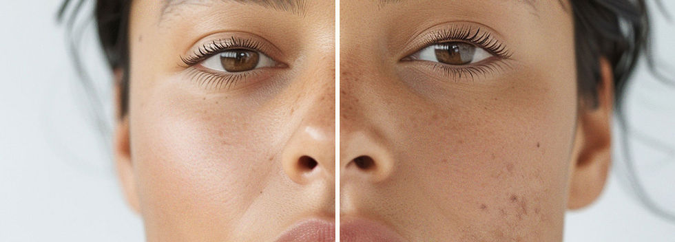 Avant et après la peau