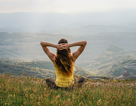 Woman Relaxing in Nature