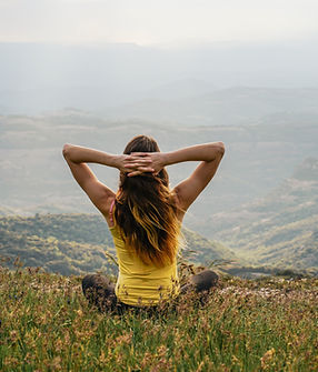 Woman Relaxing in Nature