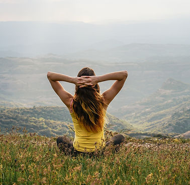 Woman Relaxing in Nature
