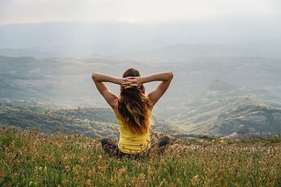 Woman Relaxing in Nature