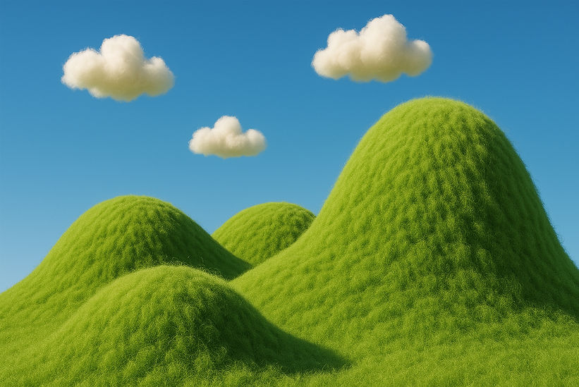 Fluffy Hills Landscape