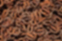A pile of rusty railway clips