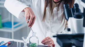 student conducting research