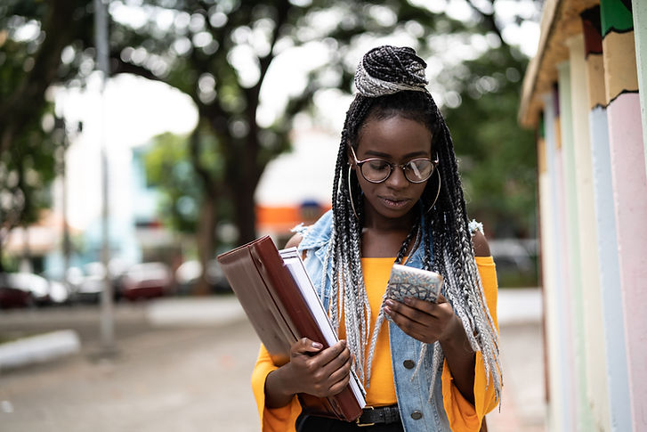 Student Checking Phone