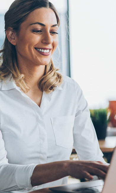 Woman Using Laptop