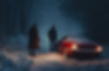 Pair on a Snowy Road