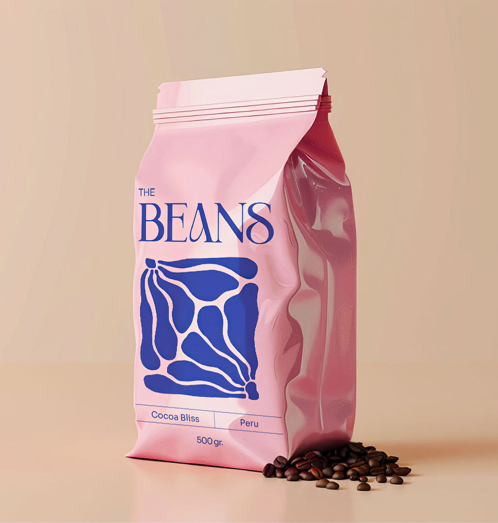 Saco de café rosa