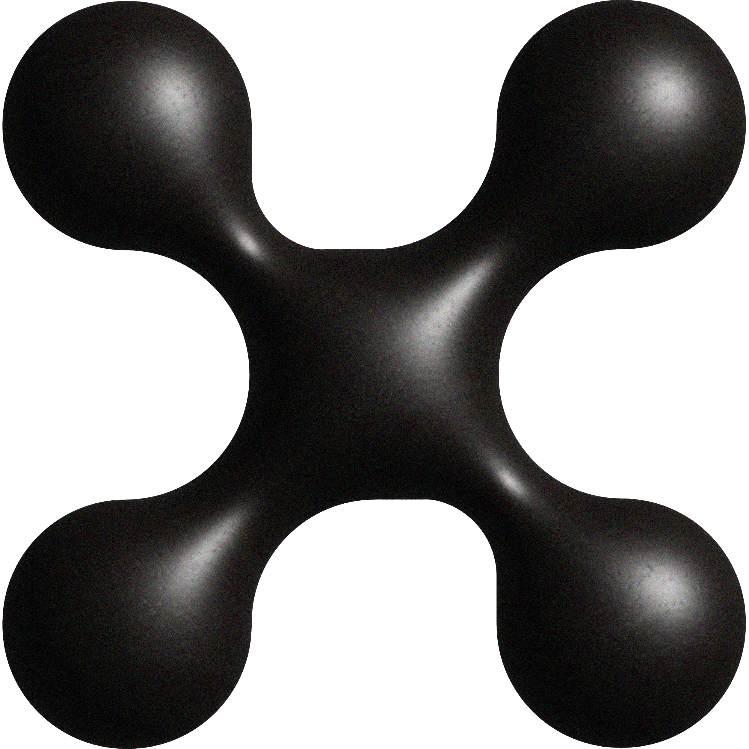 Cross-Shaped Black Form