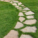 Stone Path clean trimmed edges