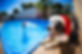Dog with Santa Hat