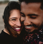 Happy Couple Embrace