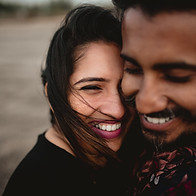 Happy Couple Embrace