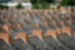 slate roof tops on Victorian terraced houses