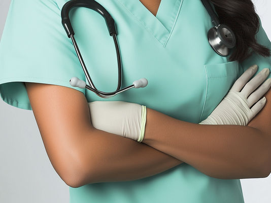 nurse and stethoscope