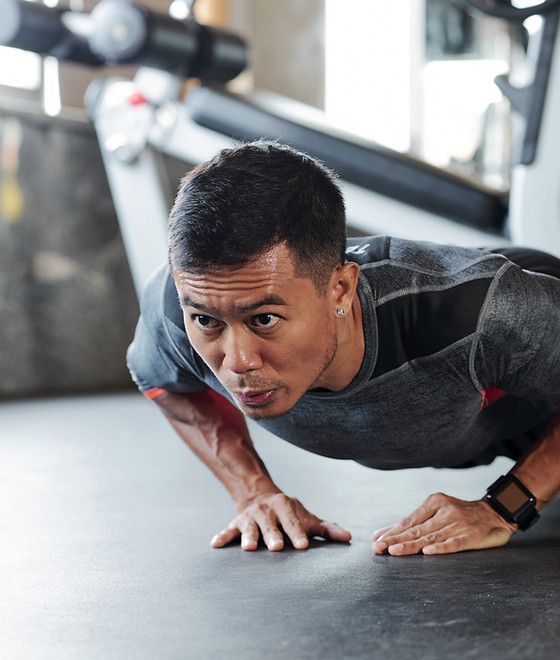 Man Doing Pushup