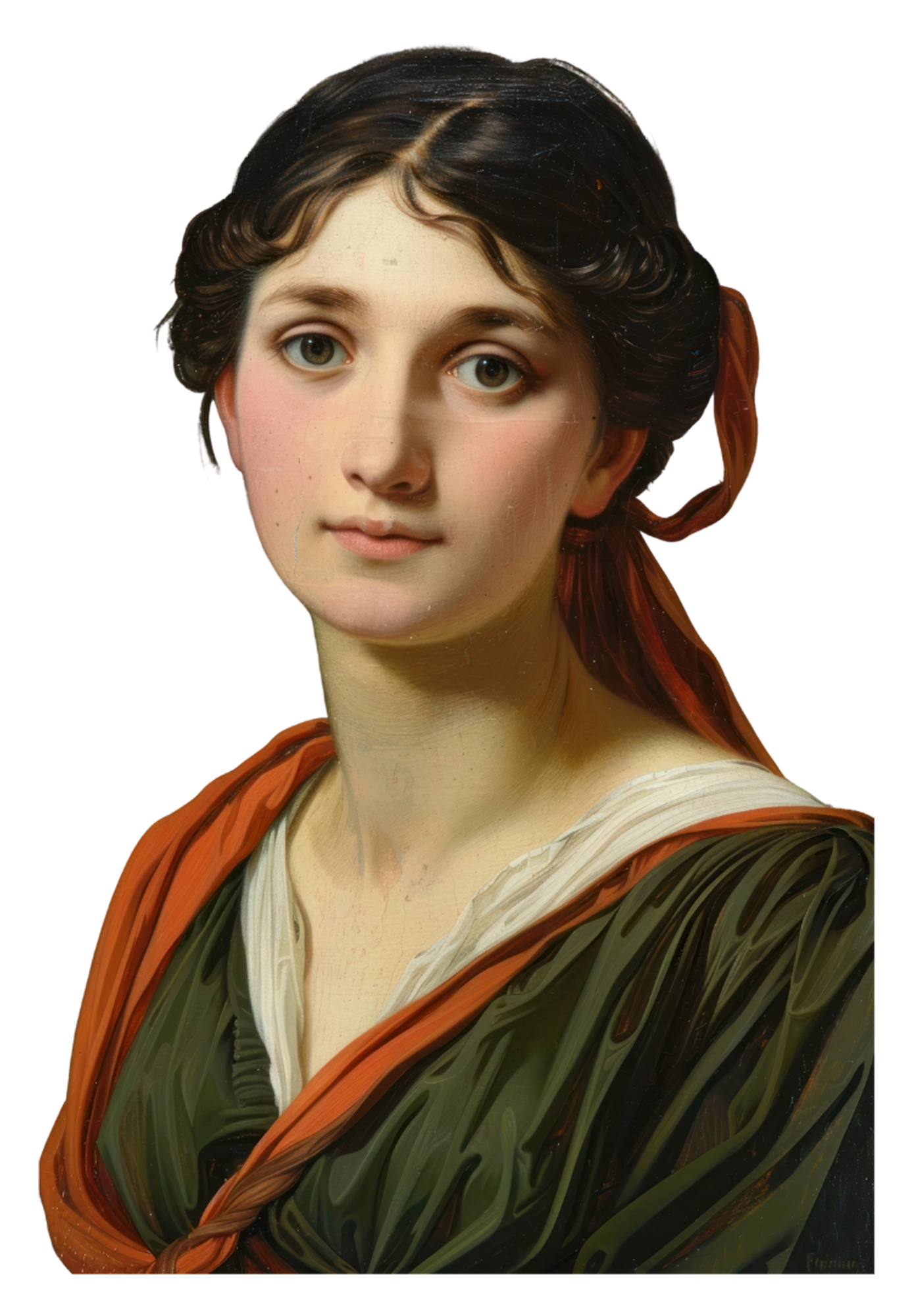 古典的な女性の肖像画