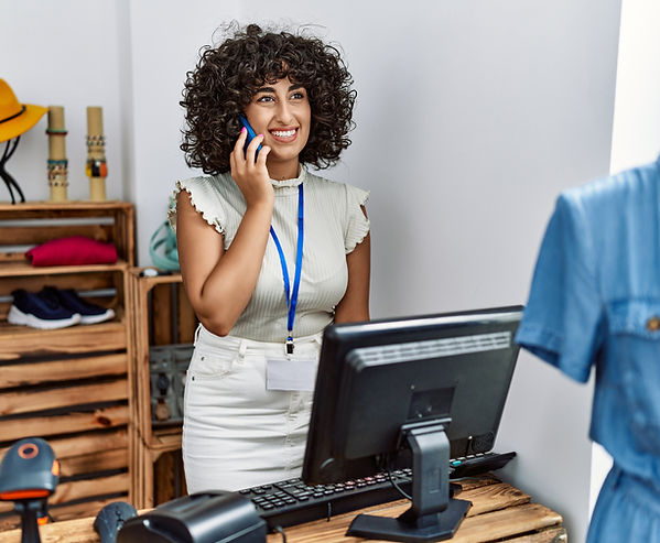 Retail Worker Smiling