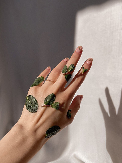 clean and natural manicure hands