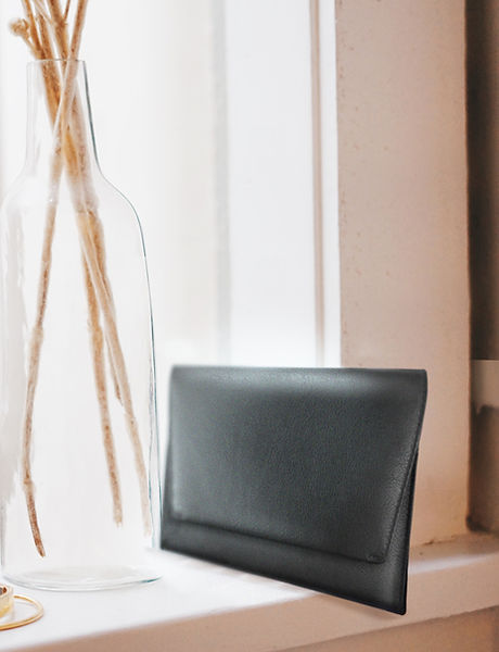 Black Leather Purse