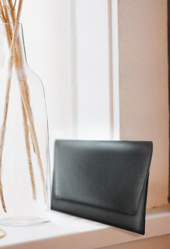 Black Leather Purse