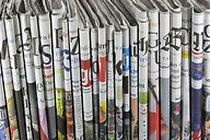 Folded Newspapers