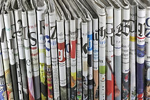 Folded Newspapers