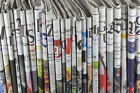 Folded Newspapers