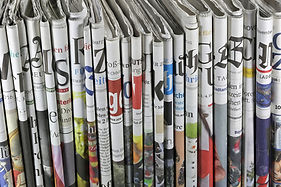 Folded Newspapers