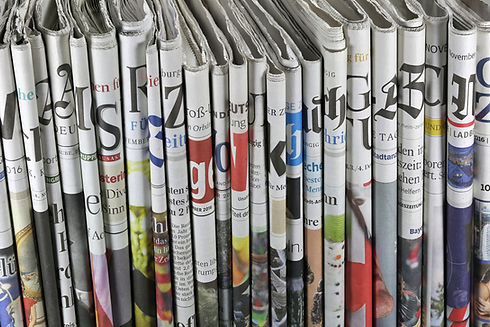 Folded Newspapers