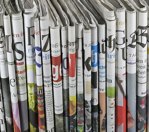 Folded Newspapers