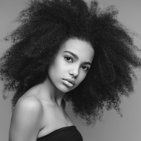 Model with Afro Hair