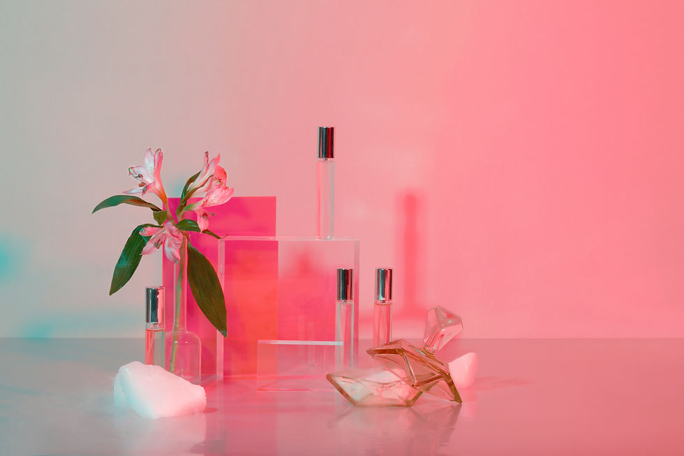 Expositor de frascos de perfume