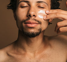 Applying Face Cream