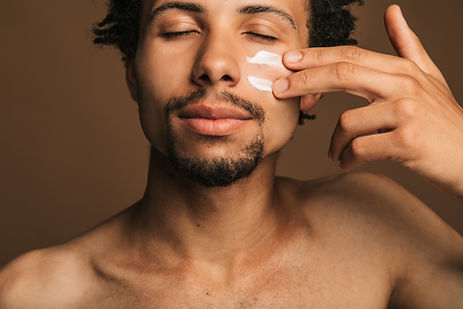 Applying Face Cream