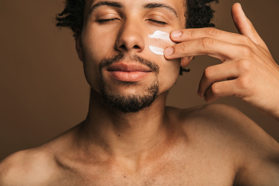 Applying Face Cream