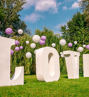 Décoration de mariage d'amour