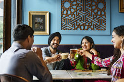 Friends at Cafe