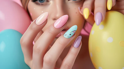 Colorful Easter Nails
