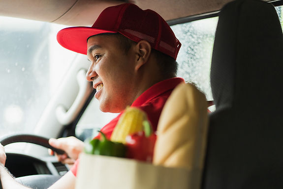 Smiling Delivery Driver