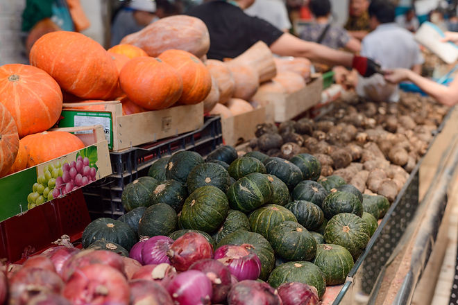 Display Of Various Vegetables